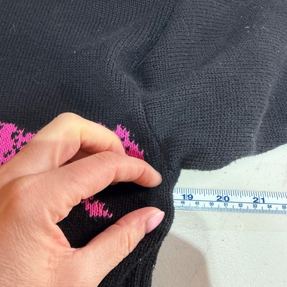 Rails Perci Leopard Sweater XXS Black Cotton Cashmere Jagged Tiger Colorful - Picture 6 of 8